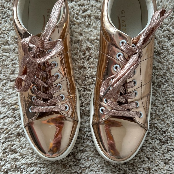 Rose Gold Sneakers - Picture 4 of 6